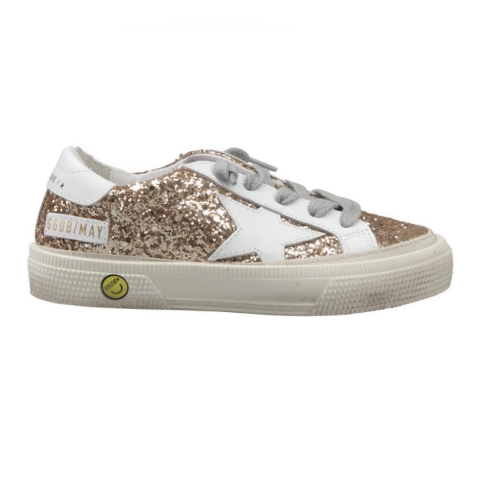 NWT Kids Golden Goose Sneakers: Gold Glitter size 31